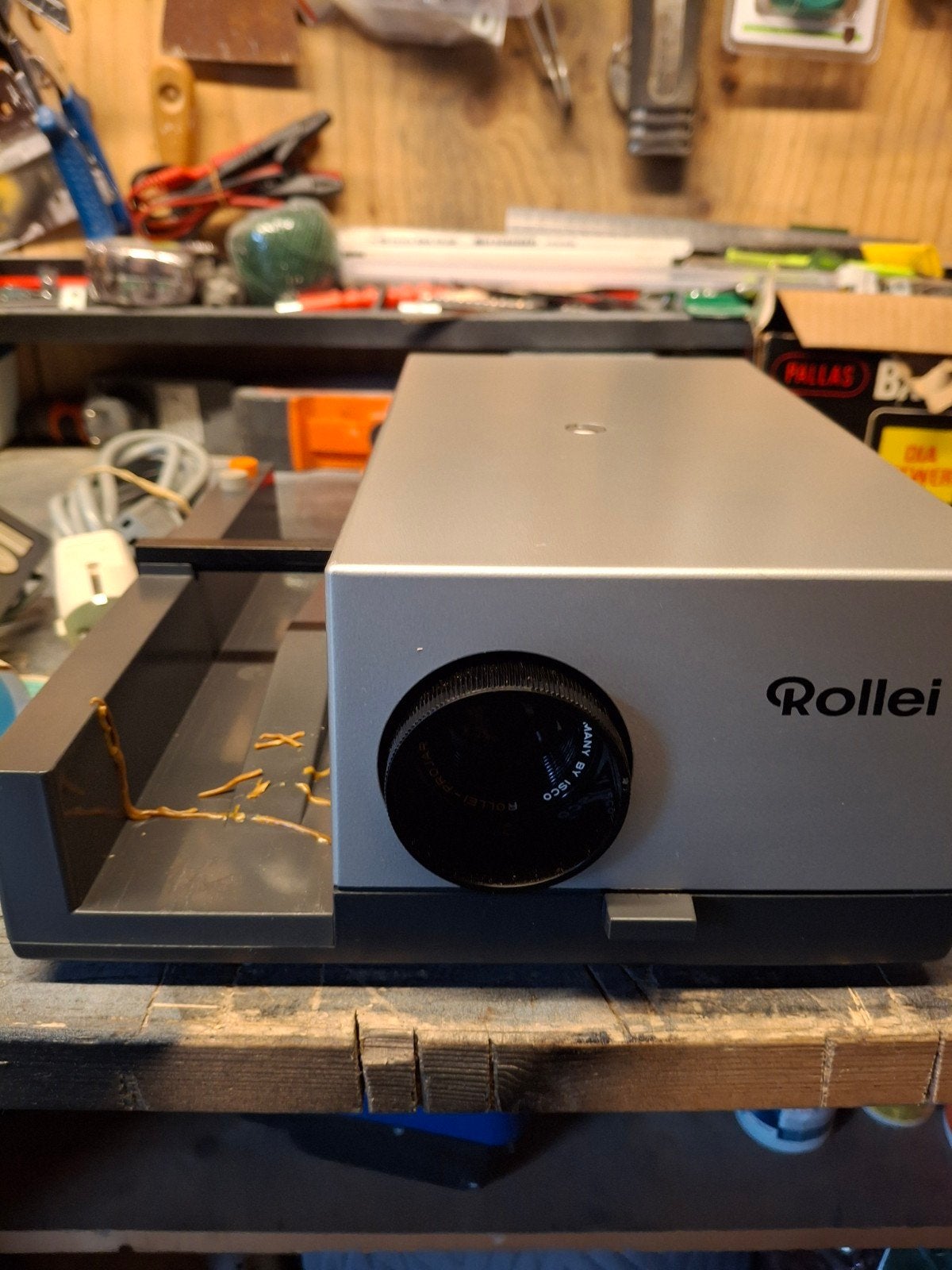 Rollei P 35 A Diaprojector - Vintage en Functioneel, Ophalen, Gebruikt, Met scherm