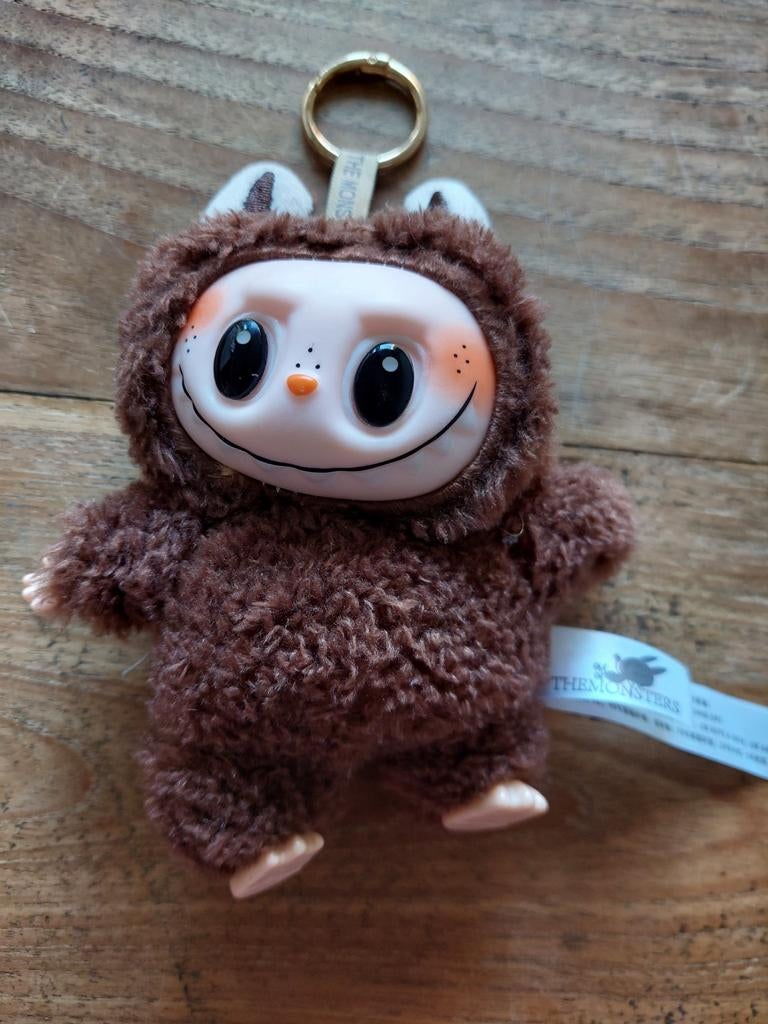 The Monsters sleutelhanger knuffel bruin, Ophalen of Verzenden, Nieuw