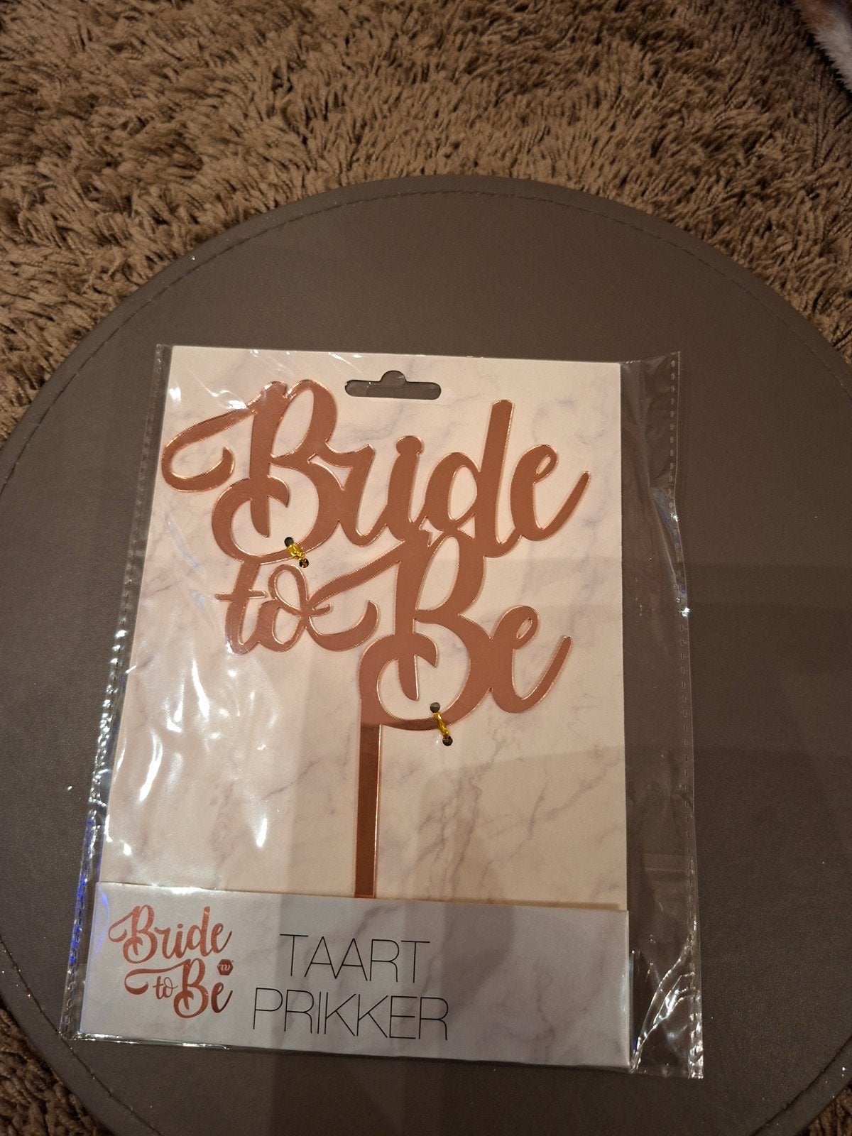 taartprikker bride to be, Ophalen of Verzenden, Nieuw, Versiering