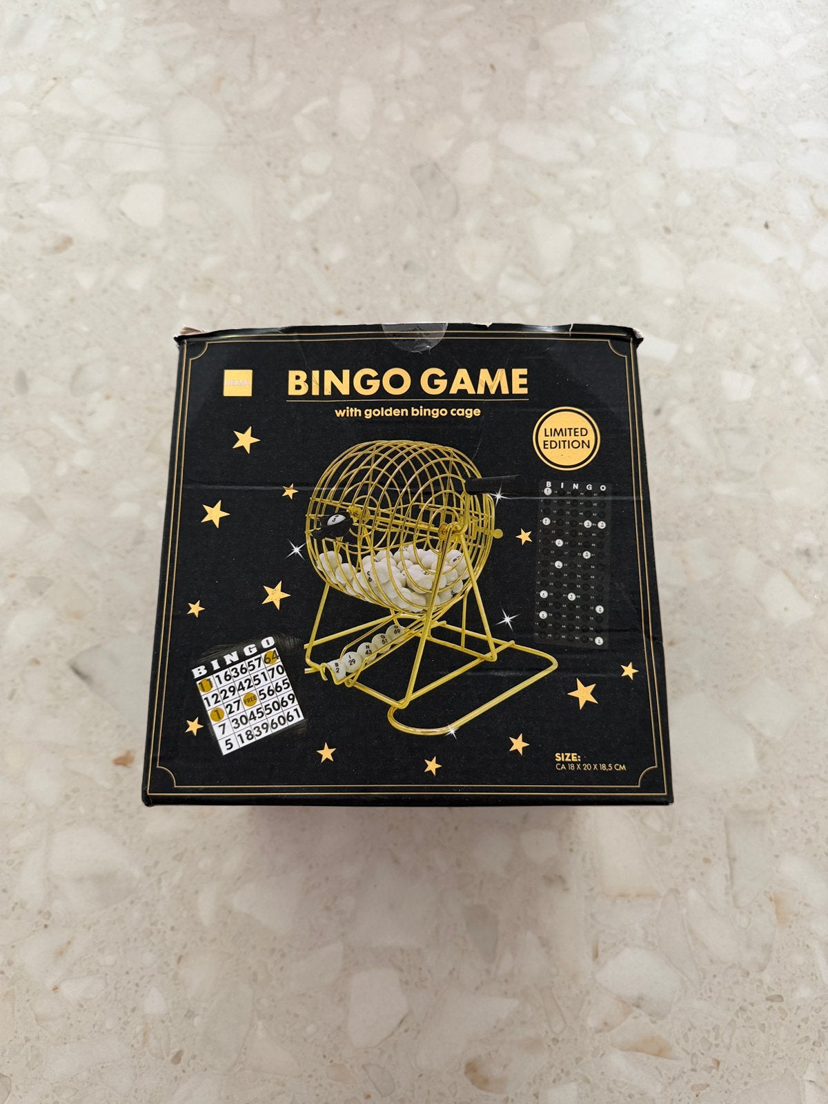 Luxe Bingo Set Goud/Zwart – Compleet Limited Edition (HEMA), Ophalen of Verzenden, Zo goed als nieuw