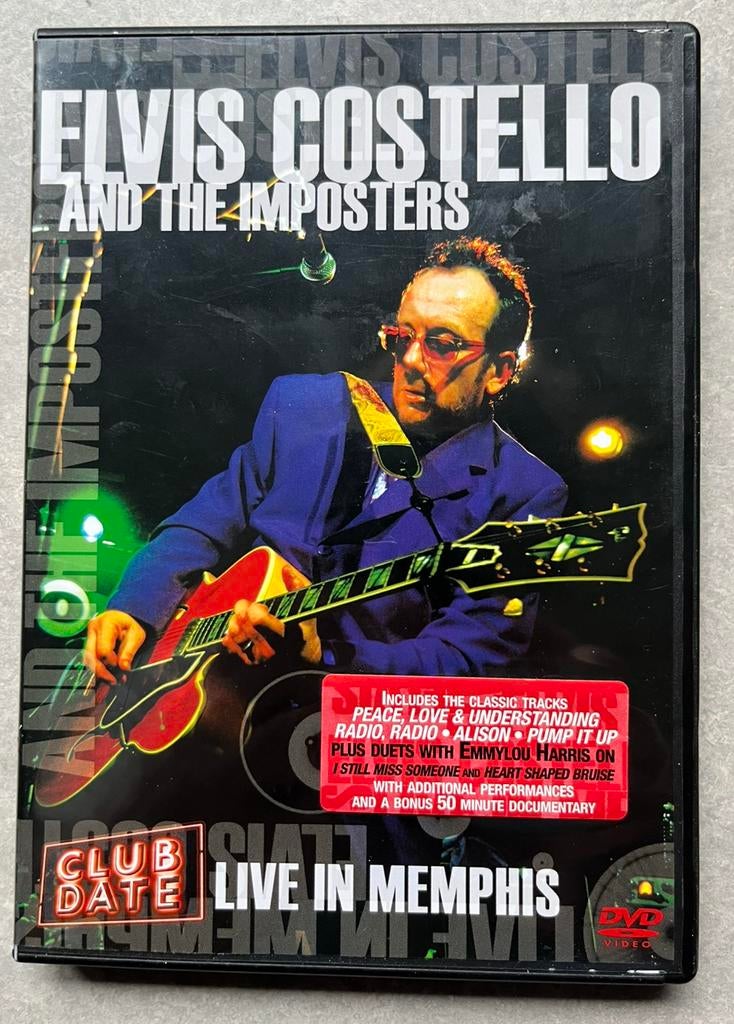 Elvis Costello - Live in Memphis (DVD concert), Alle leeftijden, Ophalen of Verzenden, Zo goed als nieuw
