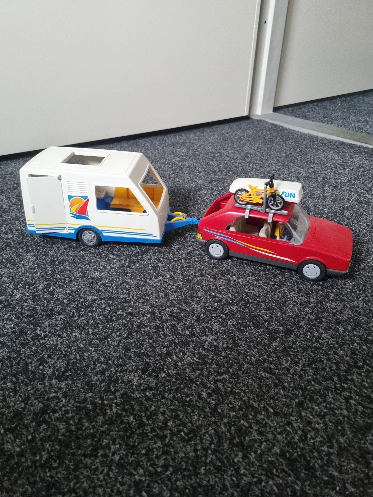 Playmobil set 3237 auto met caravan, Ophalen of Verzenden