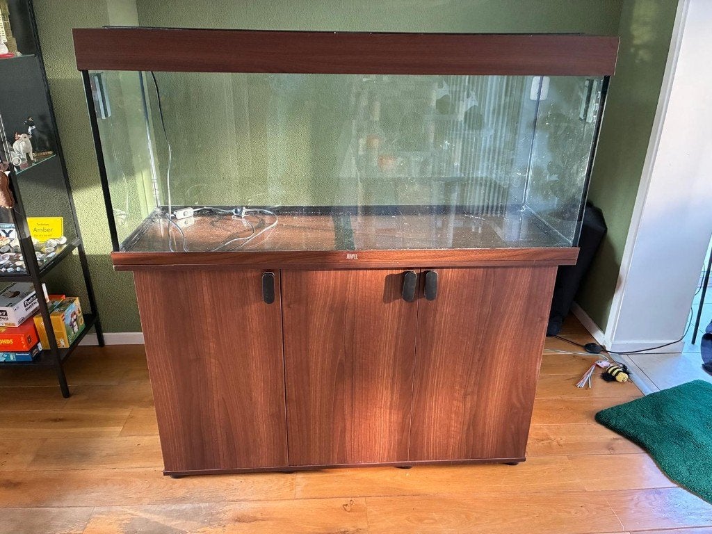 Juwel aquarium 240L, L 121cm x B 40cm x H 50cm + kastje, Ophalen, Zo goed als nieuw, Juwel, Inclusief deksel