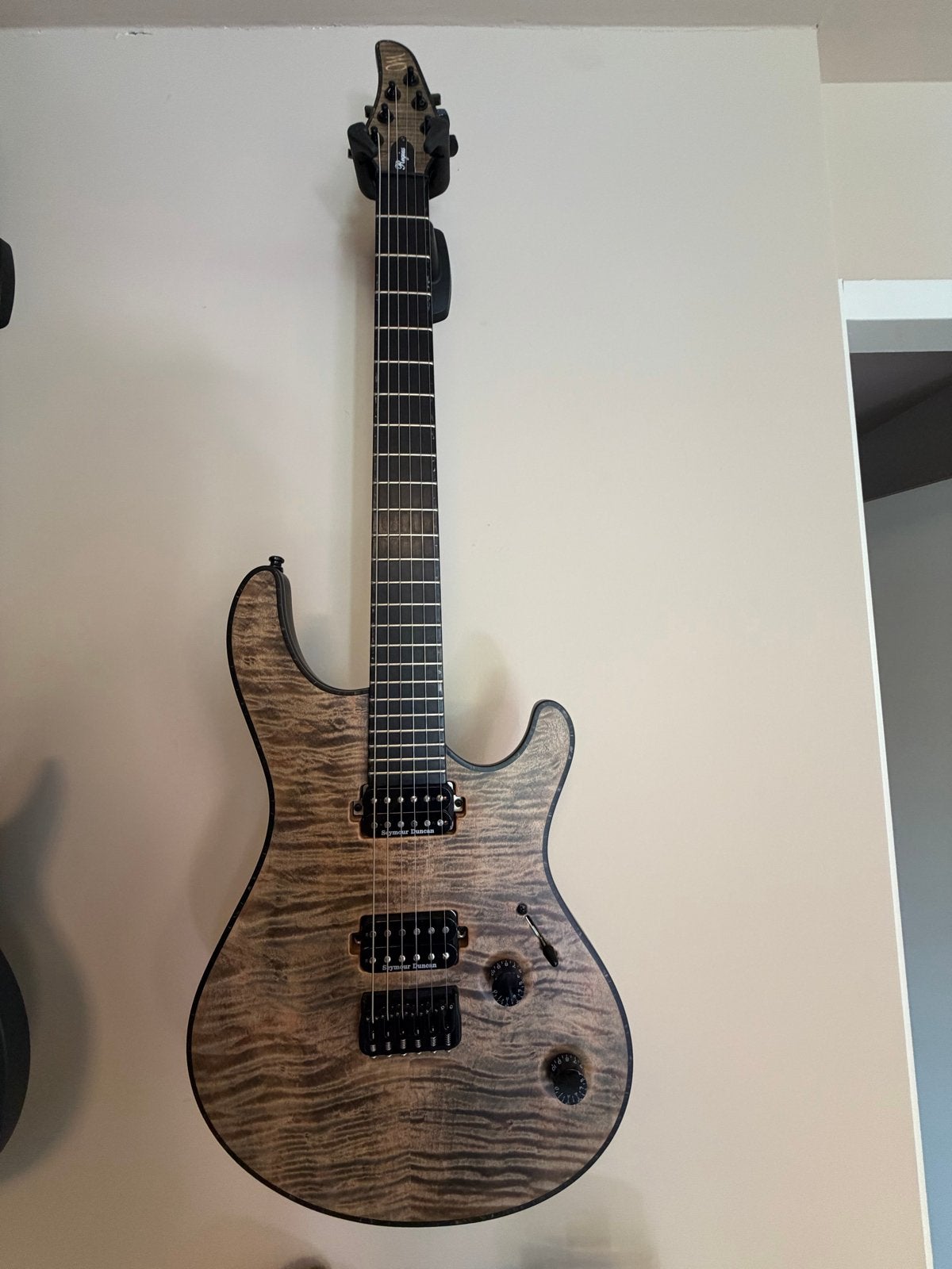 Mayones regius 6 transparant jeans black. Bareknuckle silo, Muziek en Instrumenten, Ophalen, Zo goed als nieuw, Solid body, Overige merken