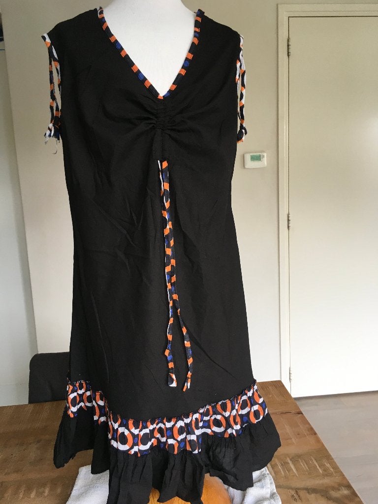 H.H.G. spaans jurkje NIEUW maat L zwart boven knie WQ, Kleding | Dames, Jurken, Zwart, Maat 42/44 (L), Nieuw, Ophalen of Verzenden