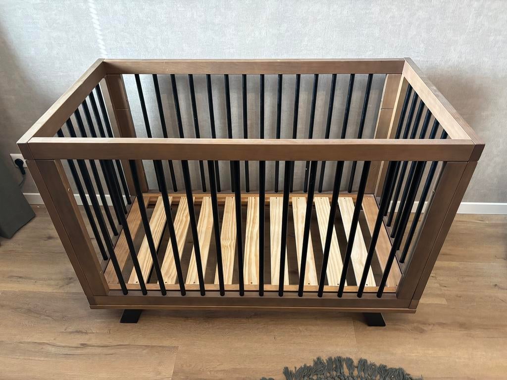Europa Baby Beau ledikant Walnoot 60x120., Ophalen, Gebruikt, Ledikant