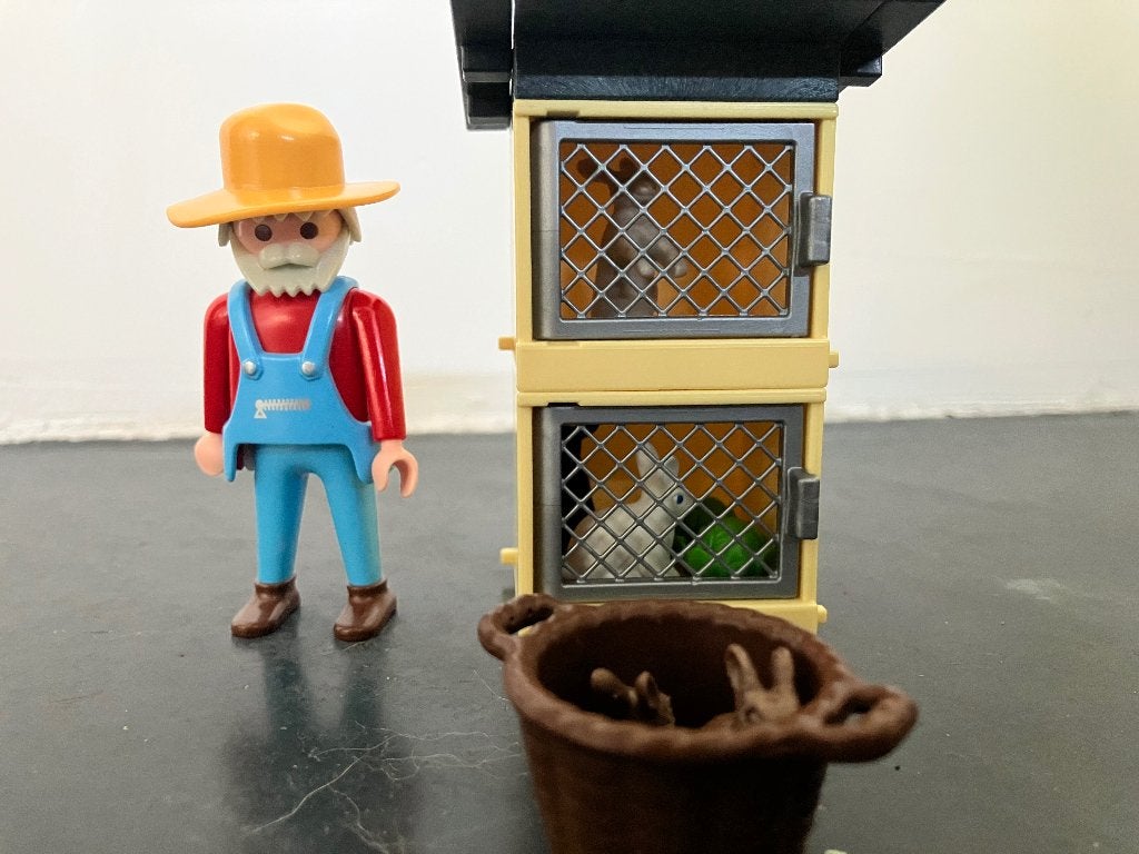 Playmobil konijnen hok nummer 4491, Kinderen en Baby's, Ophalen, Gebruikt, Complete set