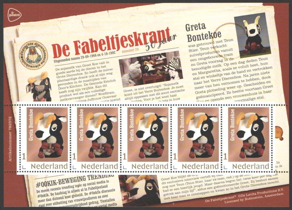 Postzegels De Fabeltjeskrant: Greta Bontekoe, Ophalen of Verzenden, Na 1940, Postfris