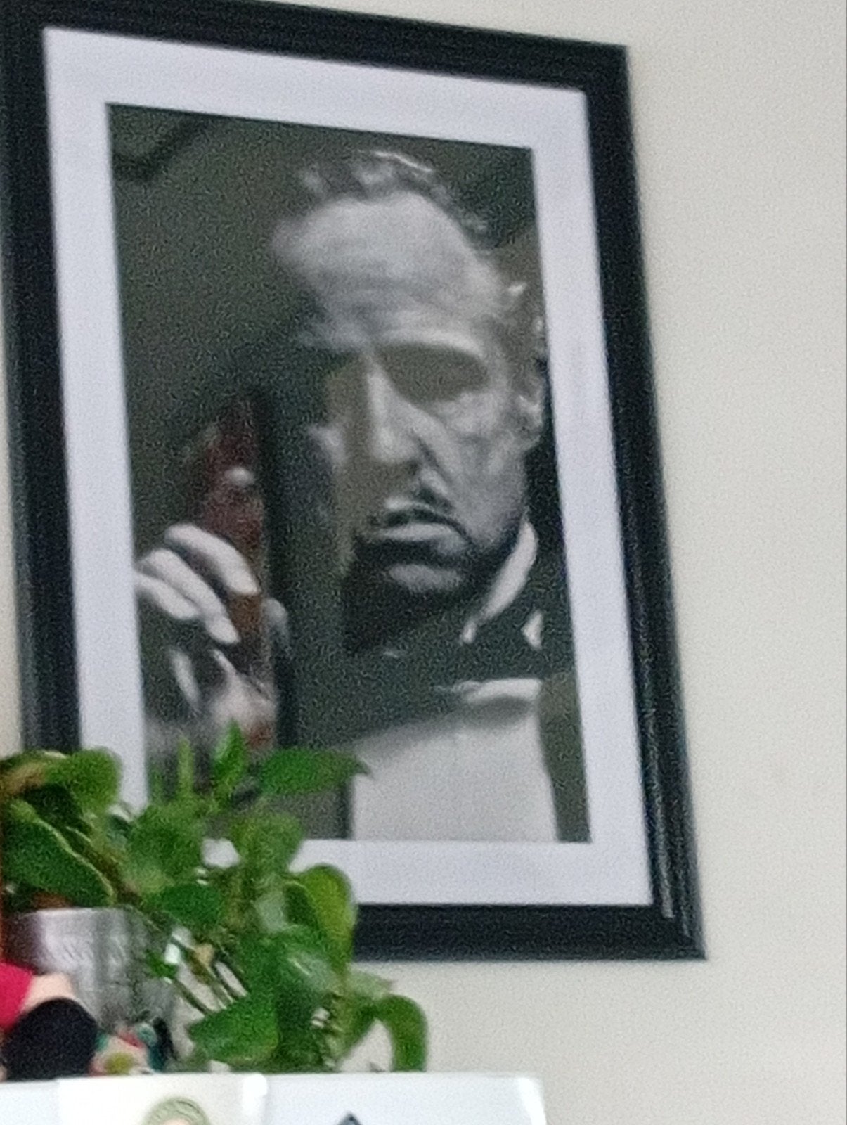 Ingelijste print van Don Vito Corleone (The Godfather), 50 – 75, Minder dan 50 cm, Gebruikt, Ophalen of Verzenden