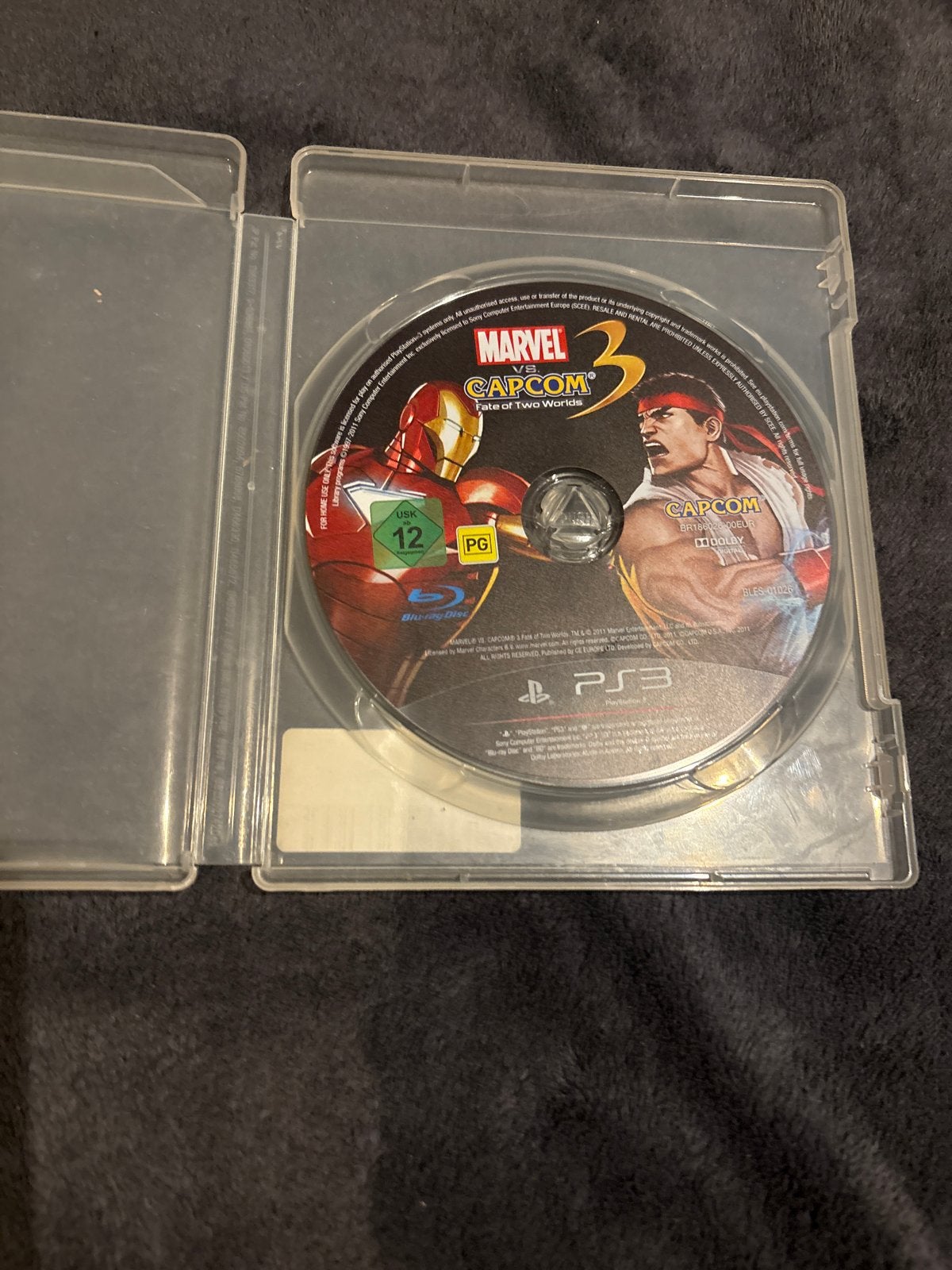 Marvel vs Capcom 3: Fate of Two Worlds PS3, Spelcomputers en Games, Gebruikt, Vechten, 2 spelers, Eén computer
