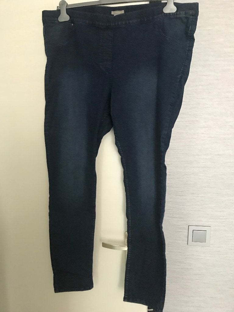 Spijkerbroek/Tregging van H&M maat 52  NIEUW !!!, Kleding | Dames, Ophalen of Verzenden, Nieuw, Blauw, Broek of Spijkerbroek