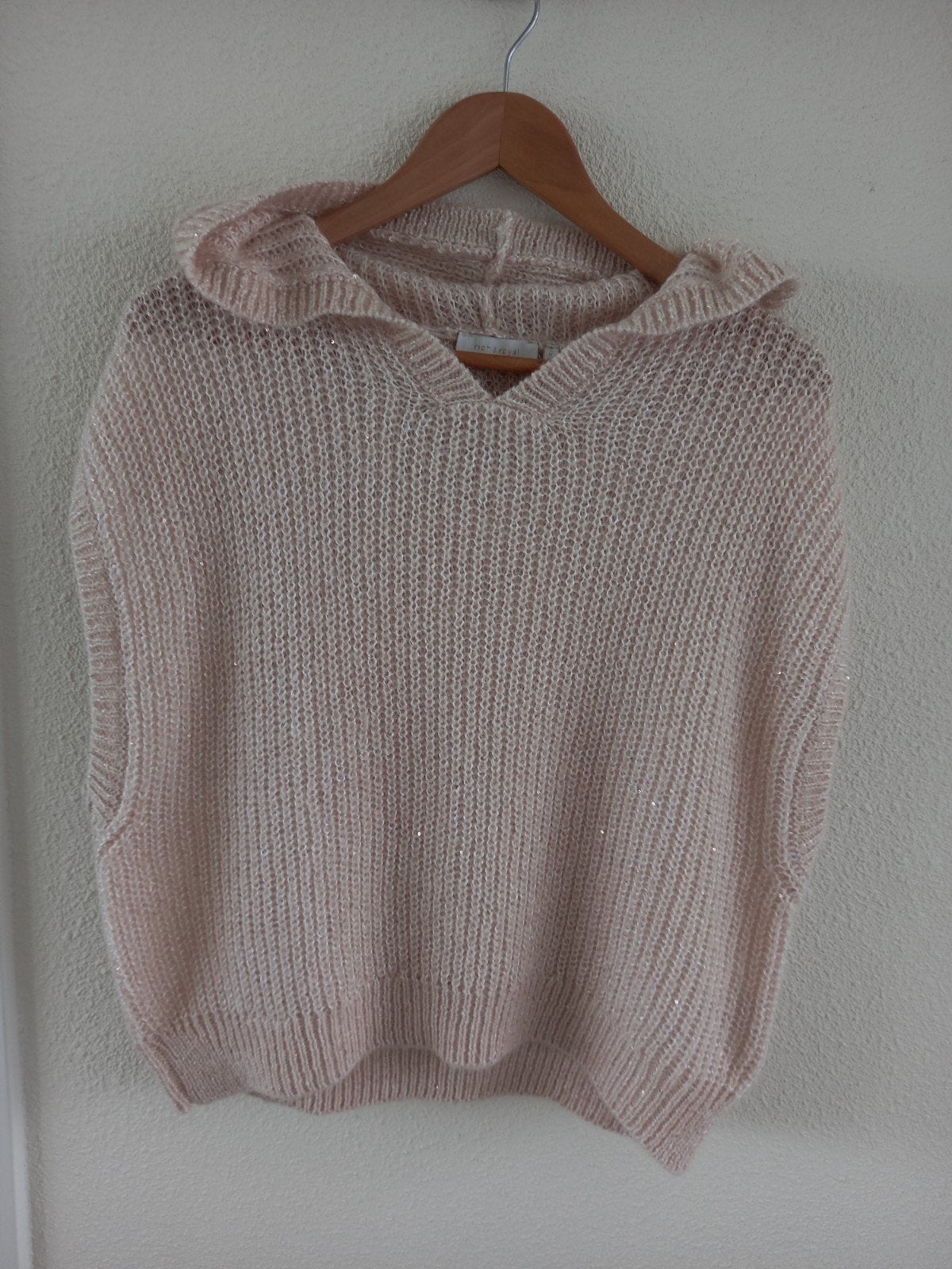 Zacht roze beige Spencer met kol maat XL Glitter, Beige, Maat 46/48 (XL) of groter, Ophalen of Verzenden, Zo goed als nieuw