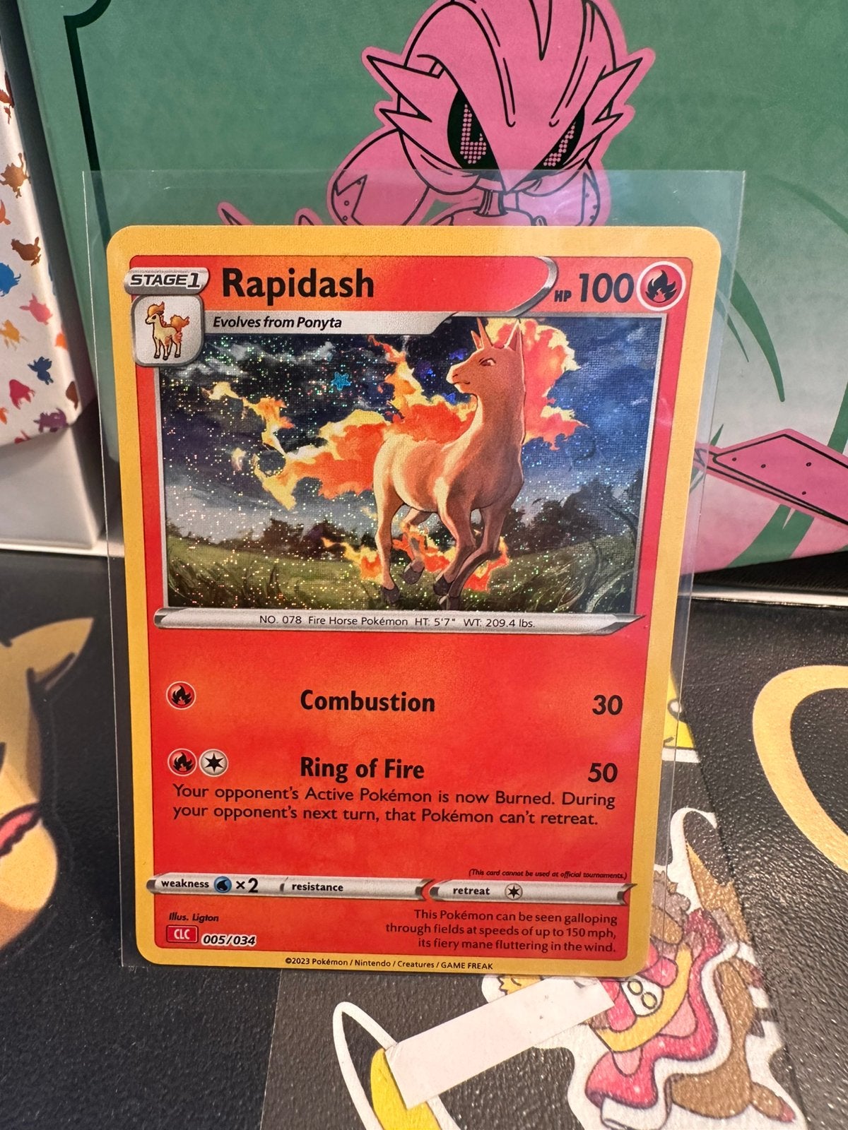 Rapidash (CLC 005), Hobby en Vrije tijd, Ophalen of Verzenden, Nieuw, Losse kaart, Foil