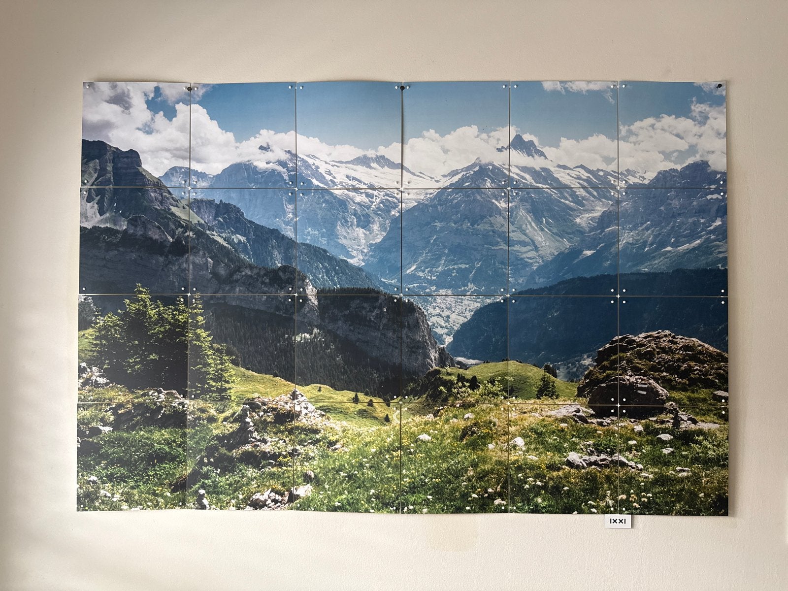 IXXI berglandschap - 120 x 80 cm, Gebruikt, Verzenden, 80 cm, Meerkleurig