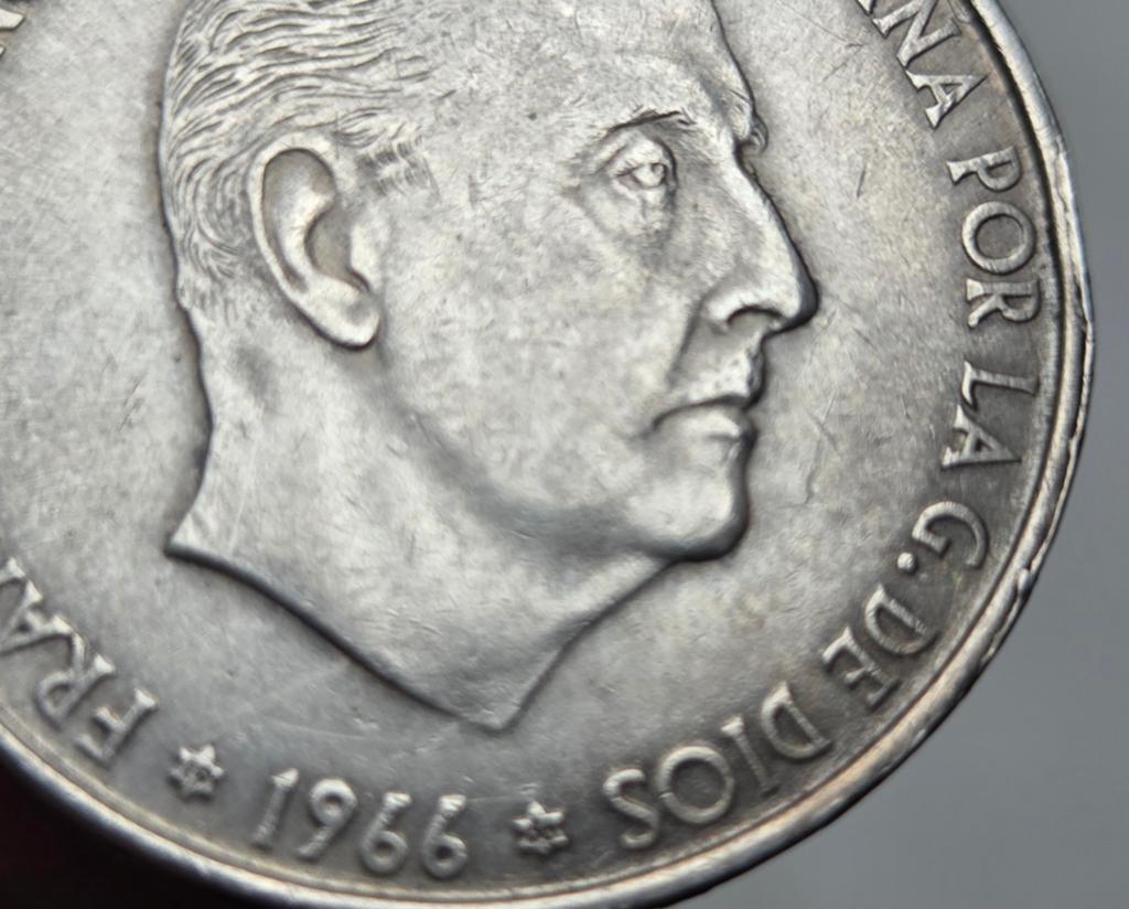 Spanje 100 pesetas 1966 *66 in de ster ZILVER 0.8, Verzenden, Overige landen, Losse munt, Zilver