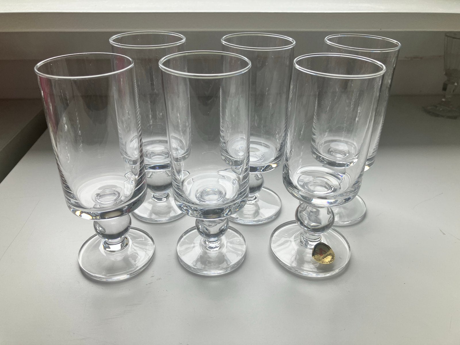 6x Vintage Kristallen Glazen Floris Meydam Corinthe, Antiek en Kunst, Ophalen of Verzenden