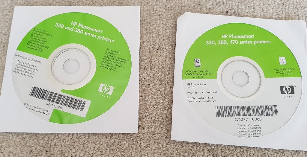 Fotoprinter cdrom HP 330 380 470 series software foto, Computers en Software, Printerbenodigdheden, Verzenden, Zo goed als nieuw