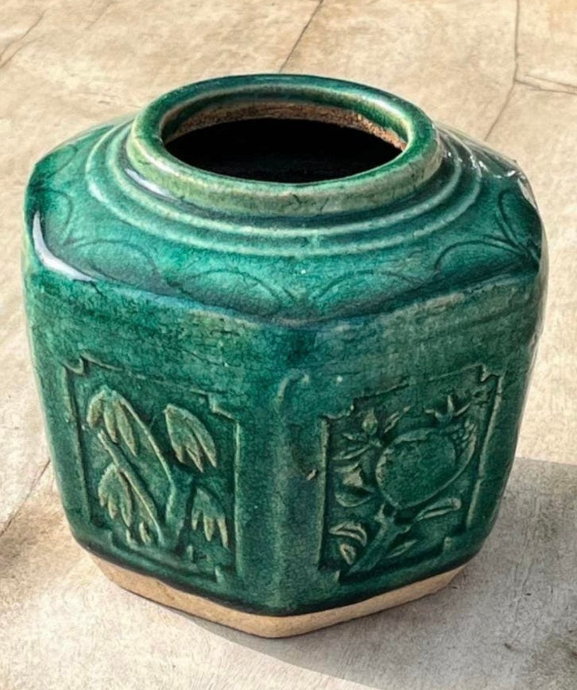 Oude Gemberpot groot, Ophalen of Verzenden