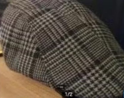 Nieuwe Flat cap heren pet zwart Grijs Ruiten L 59, Verzenden, Nieuw