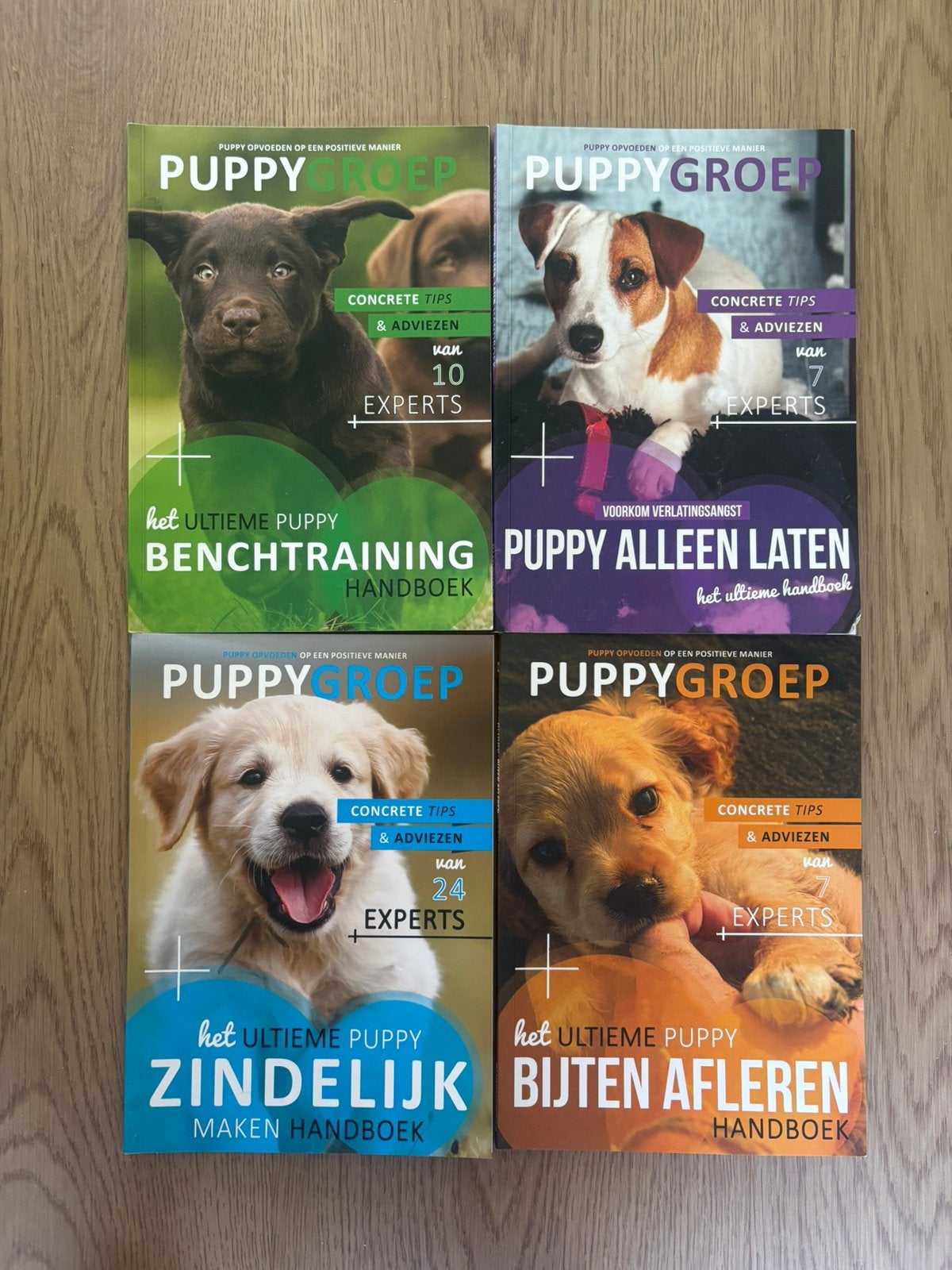 Puppygroep: 4x handboek, Ophalen of Verzenden