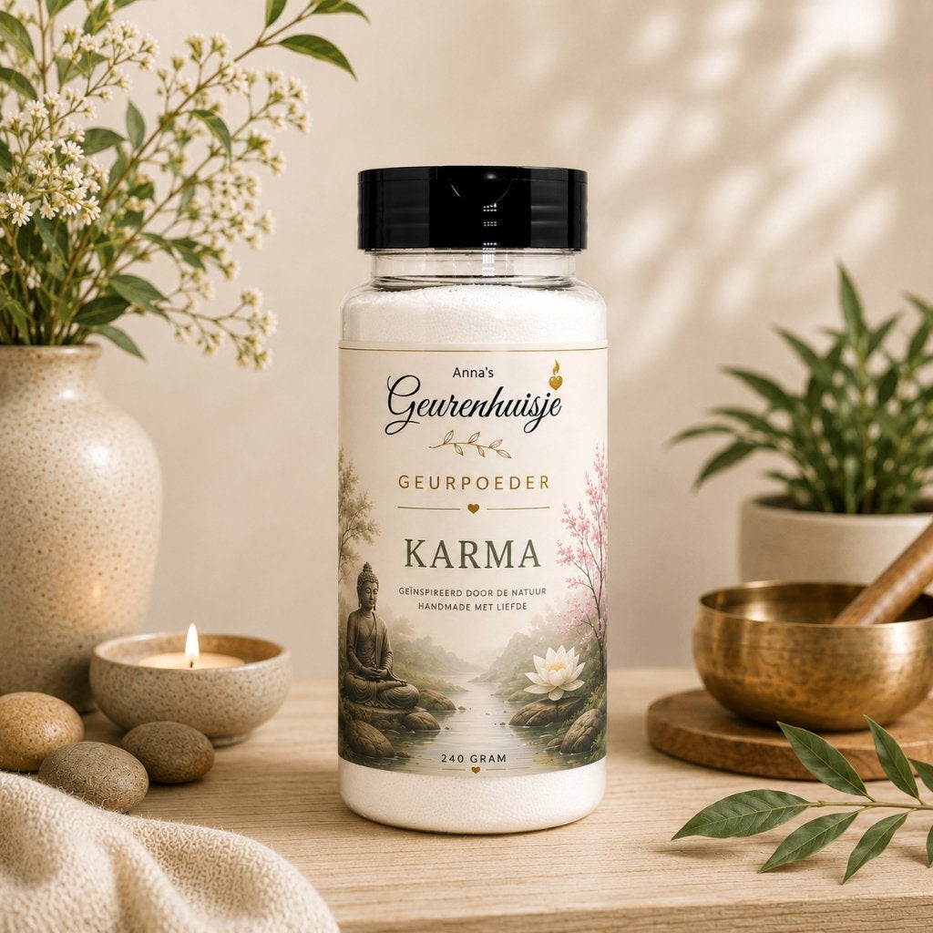 Geurpoeder Karma (Good habits) handmade 🧘‍♀️Wellness geur, Ophalen of Verzenden