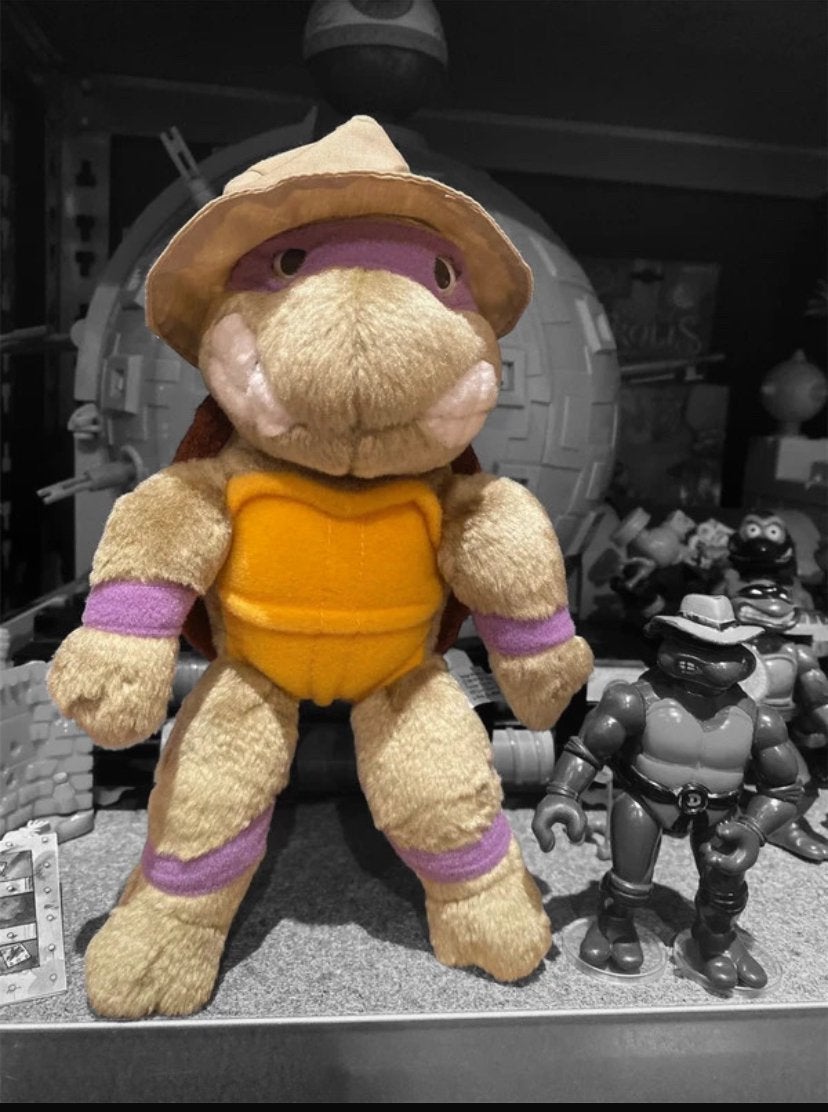 Turtles Tmnt: Undercover don pluche rare 1989 playmates toys, Ophalen of Verzenden, Gebruikt