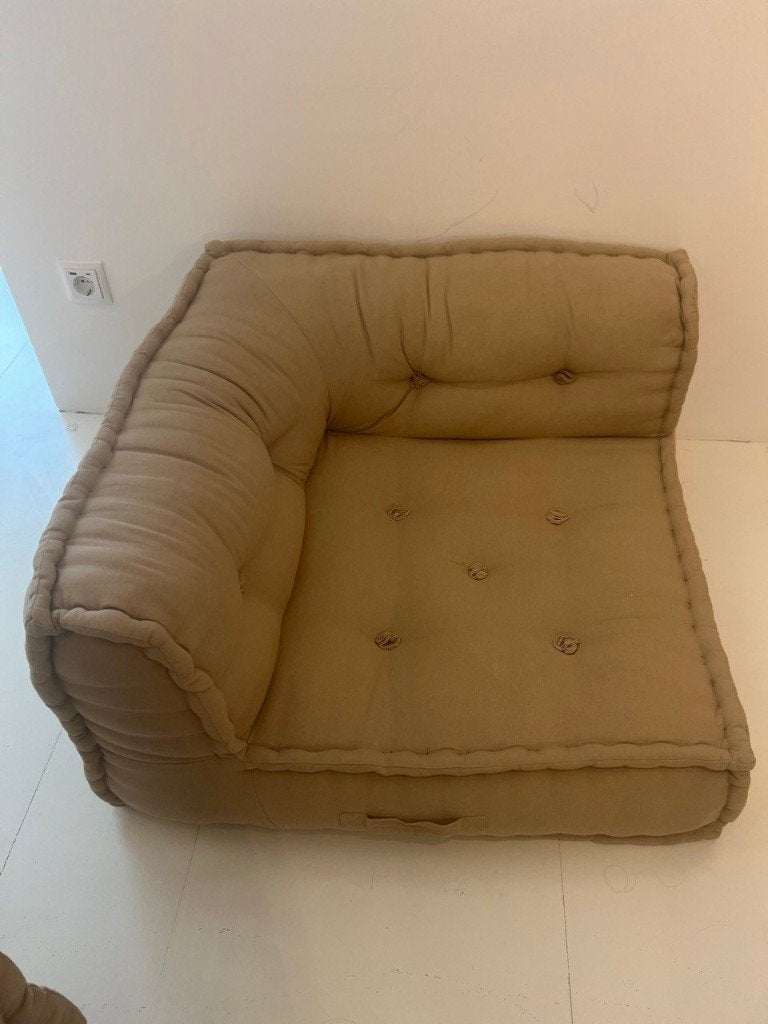 Vloerkussens | Palletkussens EUR 70,-, Ophalen, Zo goed als nieuw, Beige, Vierkant