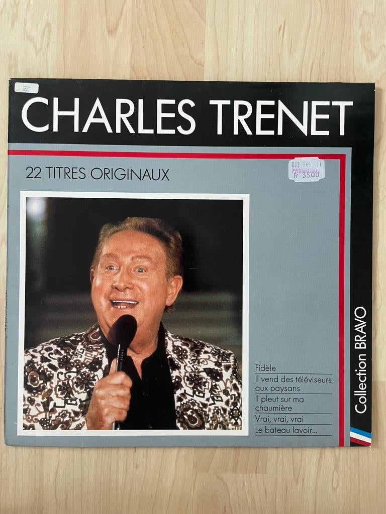 LP met Franse chansons door Charles Trenet, Inclusief binnenhoes, Ophalen of Verzenden, Gebruikt, 12 inch