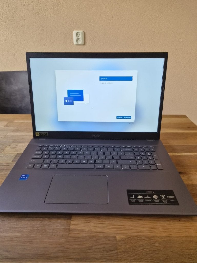 Acer Aspire 5 laptop met Windows 11, Gebruikt, Intel Core i7 12th gen, 2 tot 3 Ghz, Qwerty