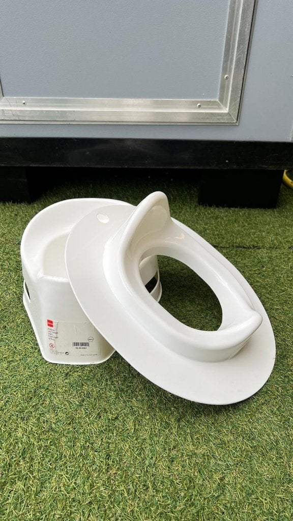 Toilettrainer / kinder toilet / Pot plas Wit, Overige typen, Zo goed als nieuw, Standaard, Ophalen