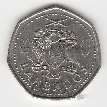 1-dollar munt van Barbados (2005) ., Ophalen of Verzenden, Midden-Amerika, Losse munt