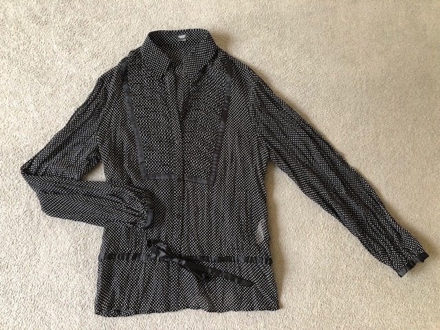 Esprit Collection blouse polkadot maat 42, Zwart, Maat 42/44 (L), Nieuw, Ophalen of Verzenden