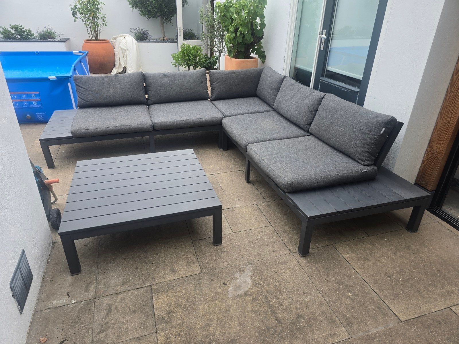 Intratuin loungeset, Ophalen, Gebruikt, Bank, 5 zitplaatsen