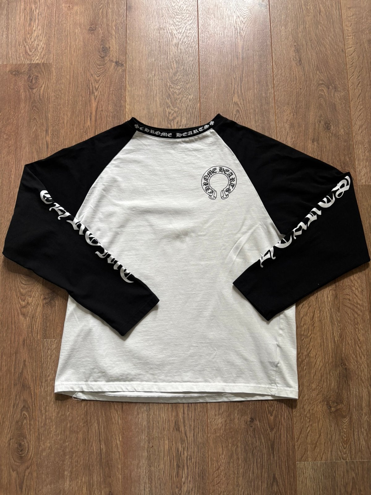 Chrome Hearts Horseshoe Baseball Shirt, Kleding | Heren, Sportkleding, Wit, Zo goed als nieuw, Algemeen, Verzenden