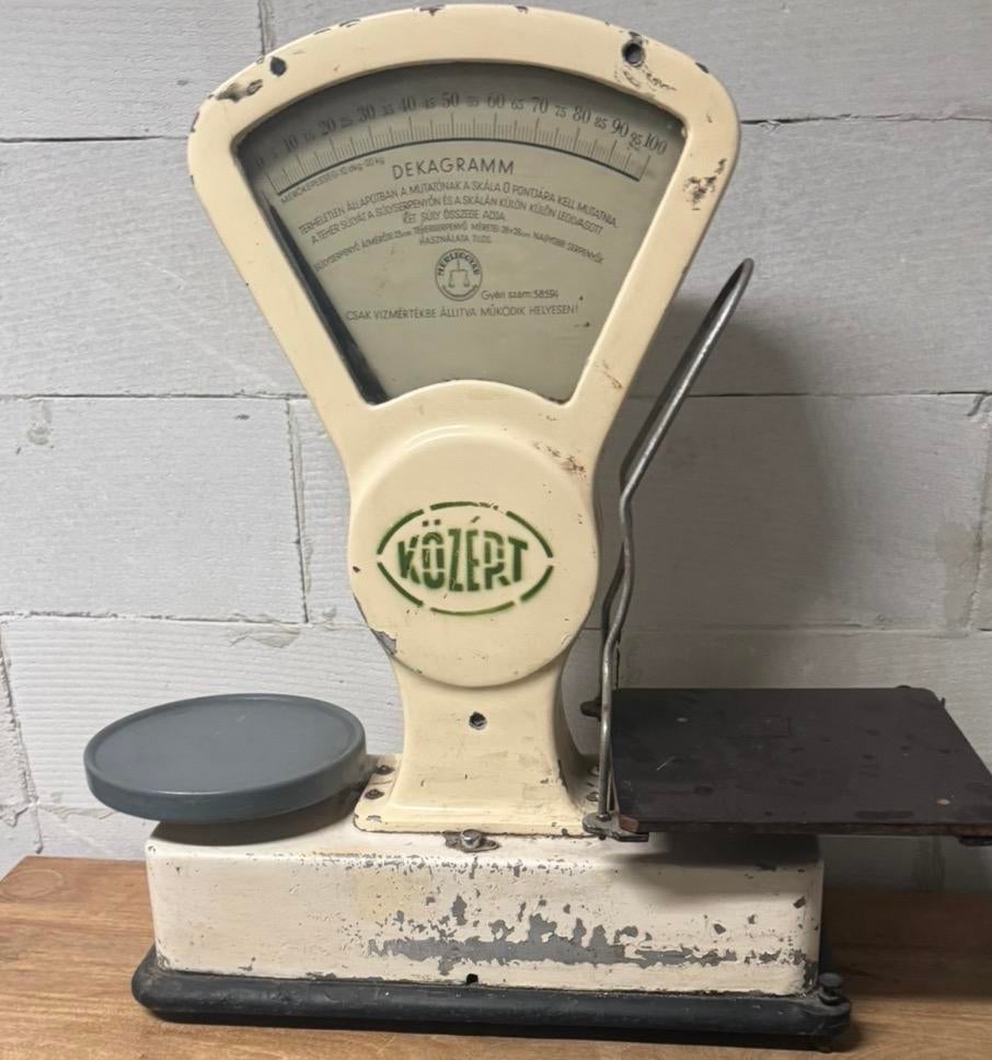Vintage Winkelweegschaal - Közerpt - Decoratief €100, Gebruikt, Winkelweegschaal, Analoog, Ophalen of Verzenden