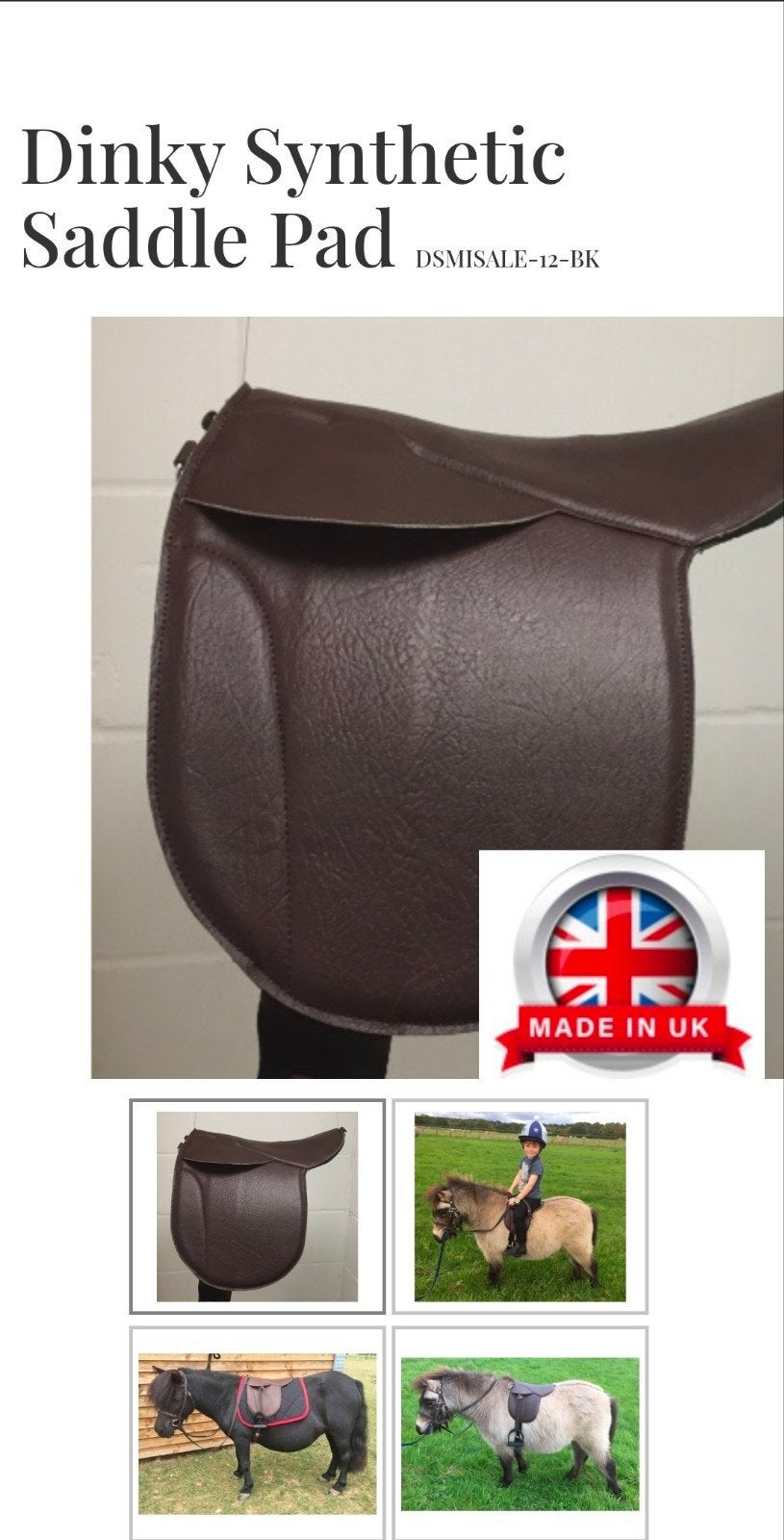 Dinky saddle pad, Ophalen, Gebruikt, Shetlander/Mini, Dressuurdekje