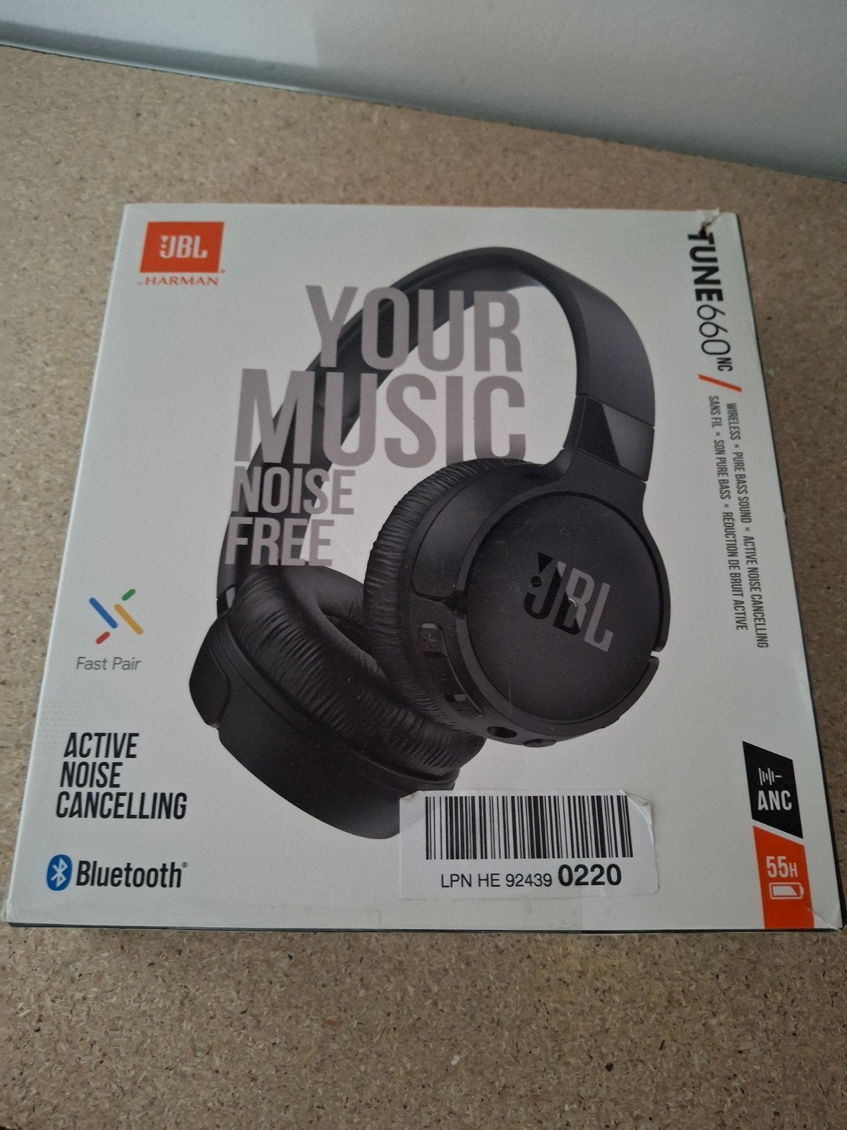 JBL Tune 660NC Draadloze koptelefoon met Noise Cancelling, JBL, Ophalen of Verzenden, Zo goed als nieuw, Over-ear