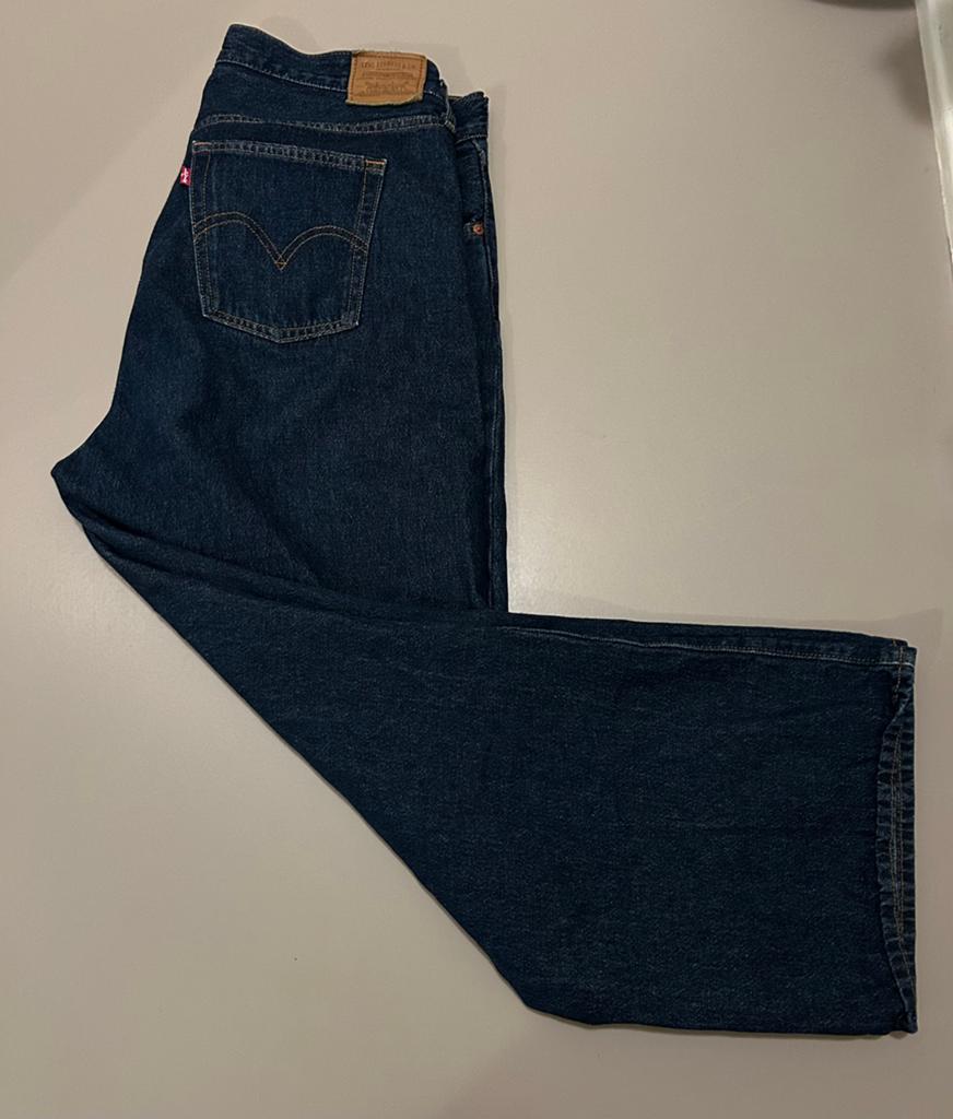 Levi’s ribcage wide, Kleding | Dames, Spijkerbroeken en Jeans, Ophalen of Verzenden, Zo goed als nieuw, Blauw, W33 - W36 (confectie 42/44)