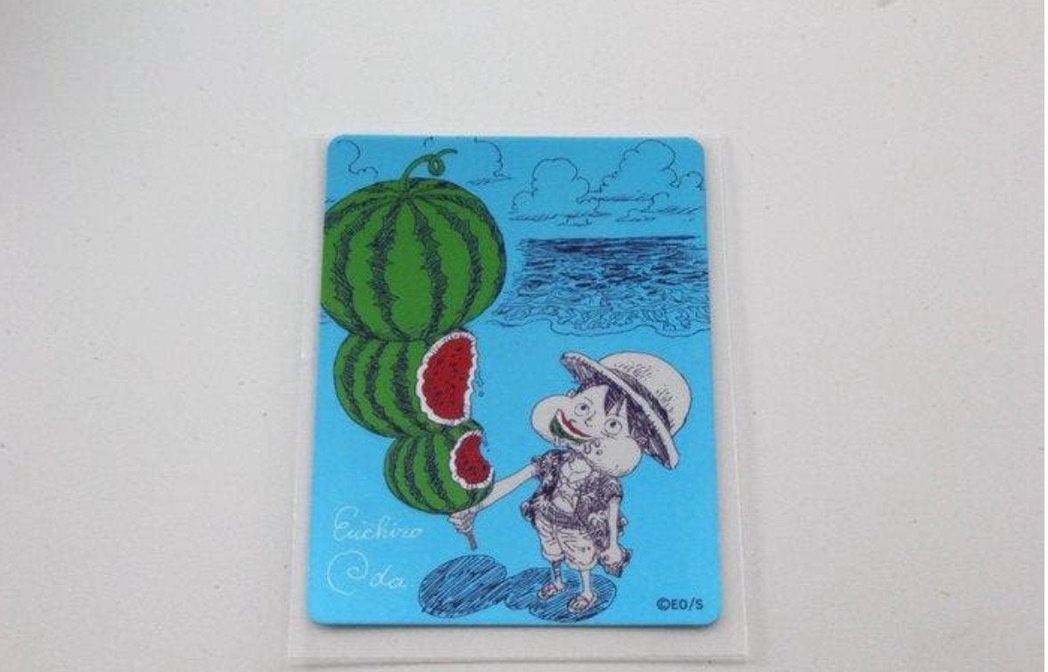 Monkey. D. Luffy watermelon art, Ophalen of Verzenden, Nieuw, Losse kaart, Foil