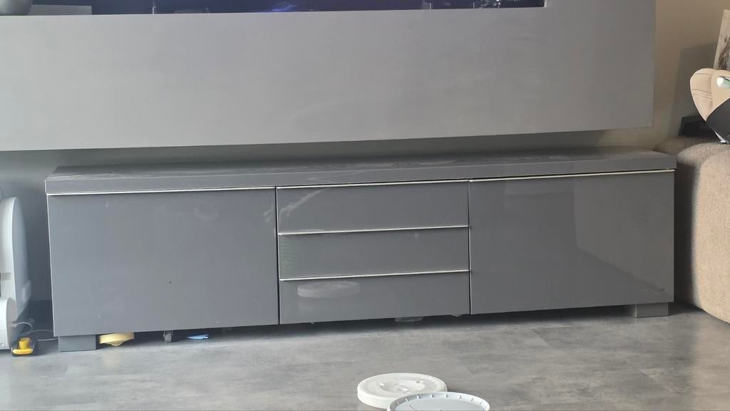 IKEA TV-kast grijs, 150-200cm breed, 25-50cm diep, Ophalen, Gebruikt, 150 tot 200 cm, Minder dan 100 cm