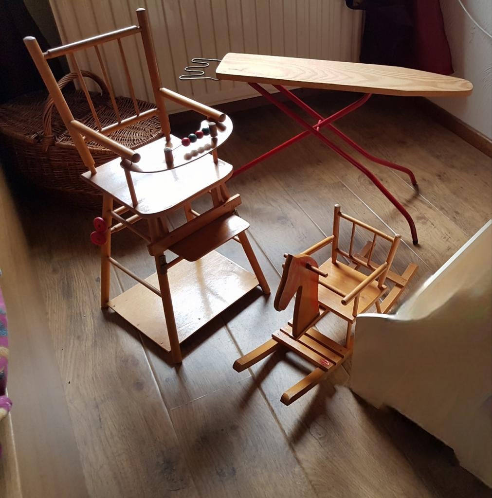 Vintage houten speelgoed, Ophalen