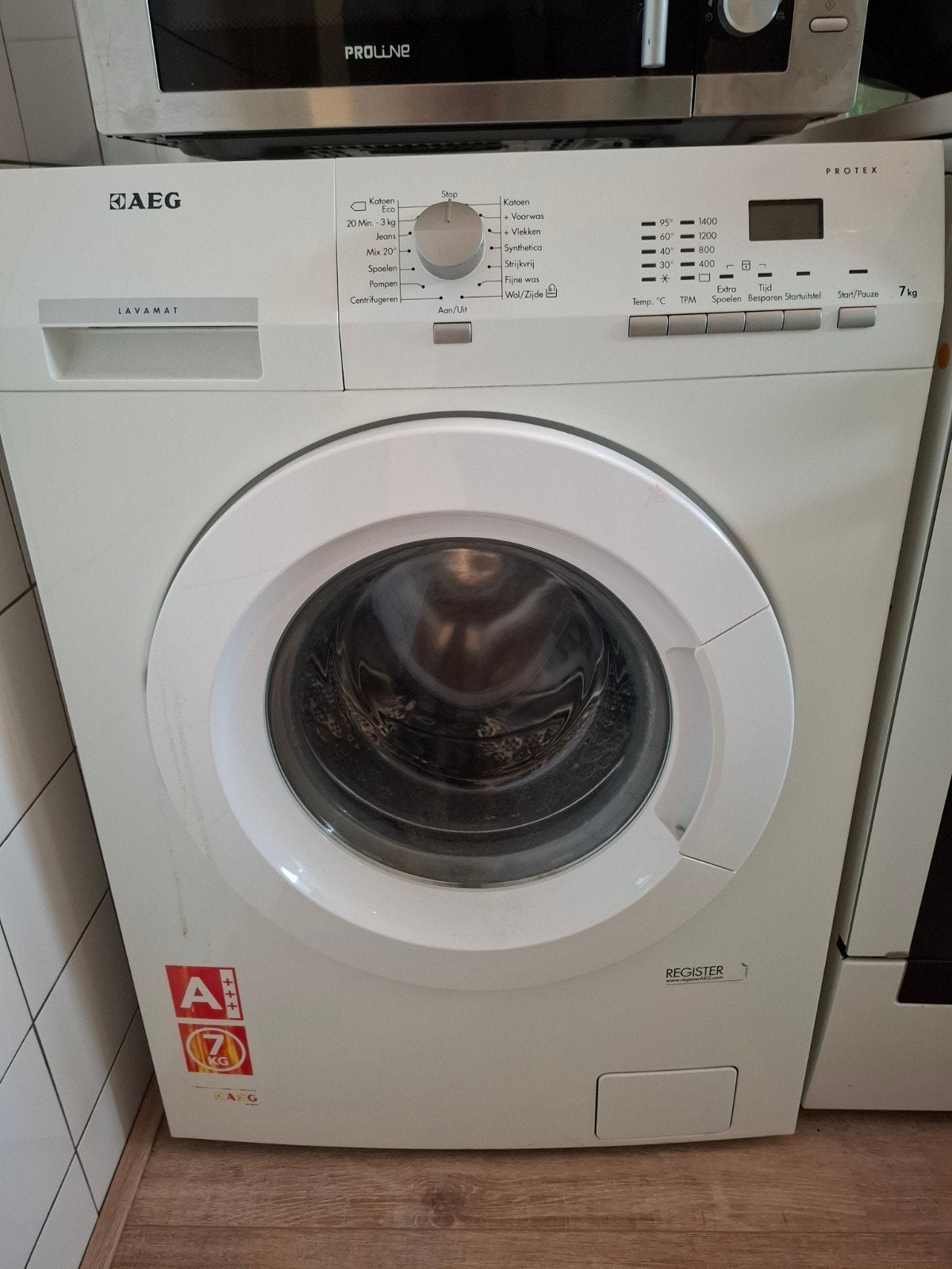 AEG Lavamat Protex 7kg Wasmachine - Zo goed als nieuw, Witgoed en Apparatuur, Ophalen, Zo goed als nieuw, Voorlader, Energieklasse A of zuiniger