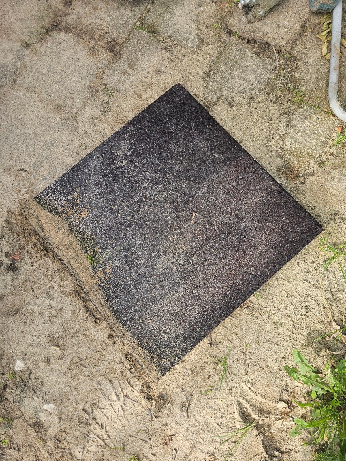 8x rubberen tegels, Ophalen, Gebruikt, Rubber, Overige typen