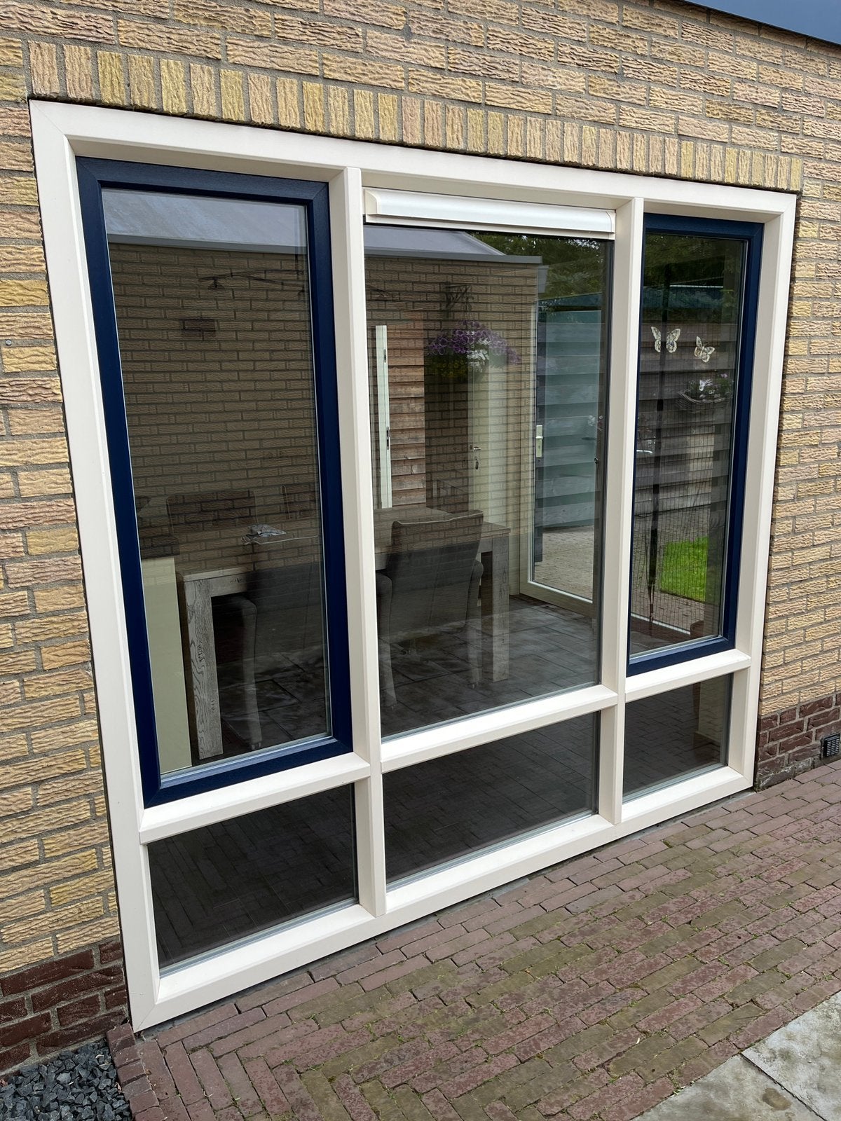 Te koop 2X Kunstof Kozijnen, Ophalen, Kunststof, Gebruikt, Inclusief glas