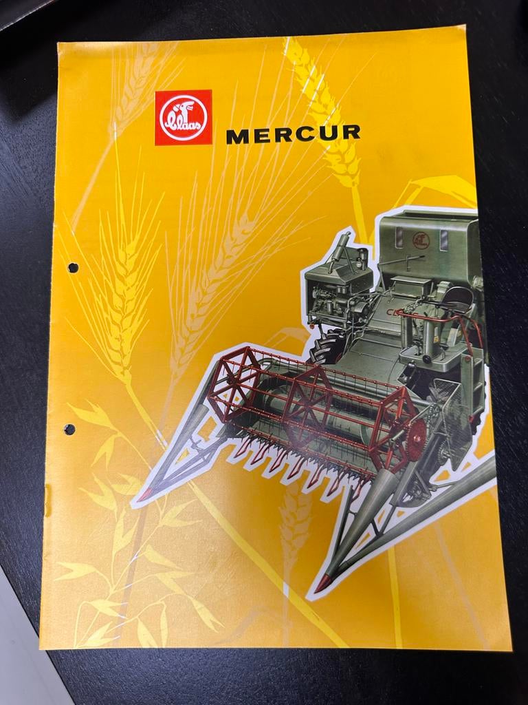 Reclamefolder Claas Mercur maaidorser jaren '60, Ophalen of Verzenden, Zo goed als nieuw