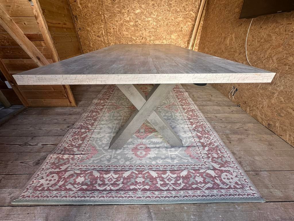 Robuuste Eettafel 100x200 cm - Modern Design, Huis en Inrichting, Tafels | Eettafels, Ophalen, Gebruikt, 100 tot 150 cm, Vijf personen of meer