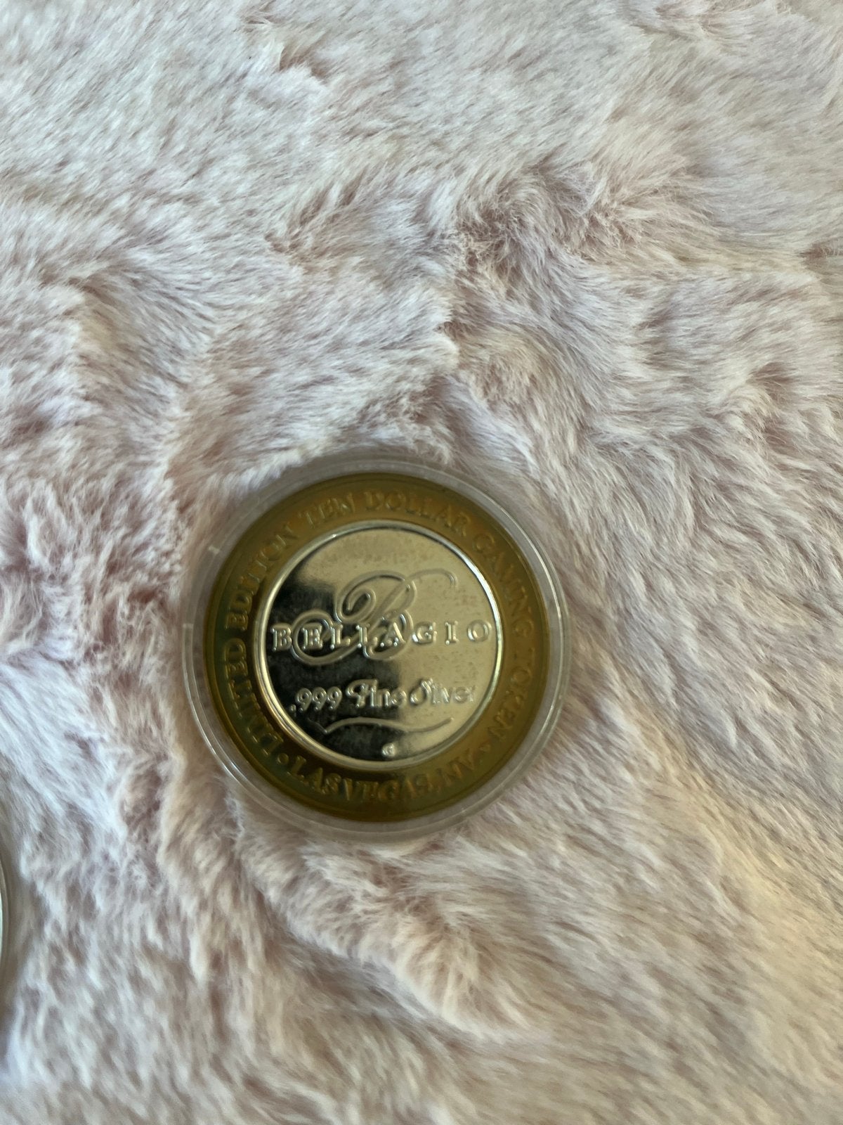 Limited Edition Bellagio $10 Gaming Token .999 Zilver, Ophalen of Verzenden, Zilver, Buitenland