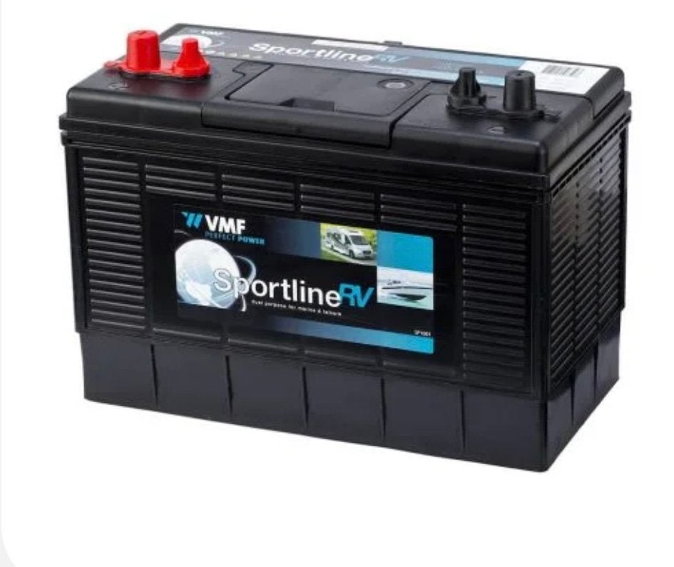 2x VMF Sportline Deep Cycle 12V – 105Ah, Ophalen, Zo goed als nieuw, Overige typen