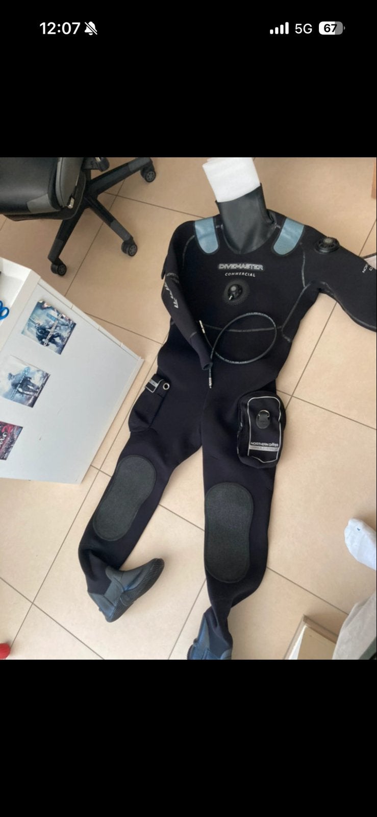 Northern Diver Divemaster Commercial Droogpak XL, Ophalen of Verzenden, Gebruikt, Heer, Drysuit