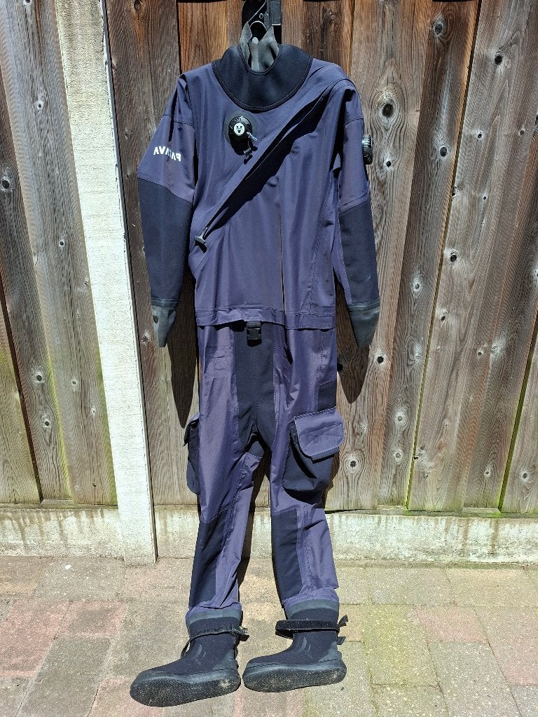 Droogpak Avatar L. incl. onderkleding en vinnen., Ophalen, Zo goed als nieuw, Duikpak